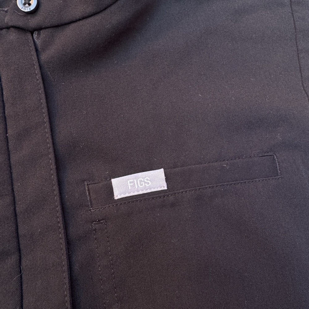 Figs Black Medical Scrub Top - Picture 6 of 6